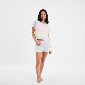 ensemble pyjama 2 pieces multicolore femme Ensemble pyjama 2 pièces multicolore femme