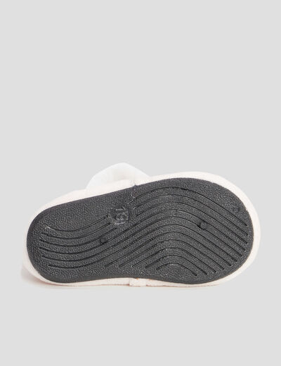 Chaussons avec motif rose bébé fille