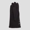 Gants avec pompons noir femme