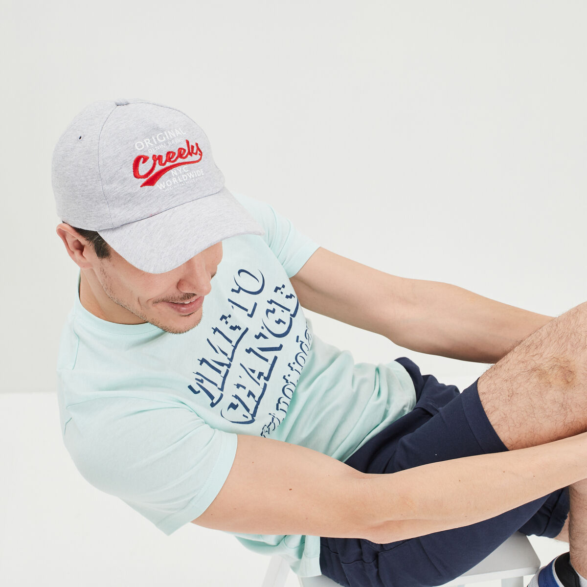 Casquette Creeks gris homme