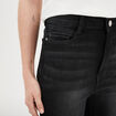 Jeans skinny 7/8ème denim noir femme