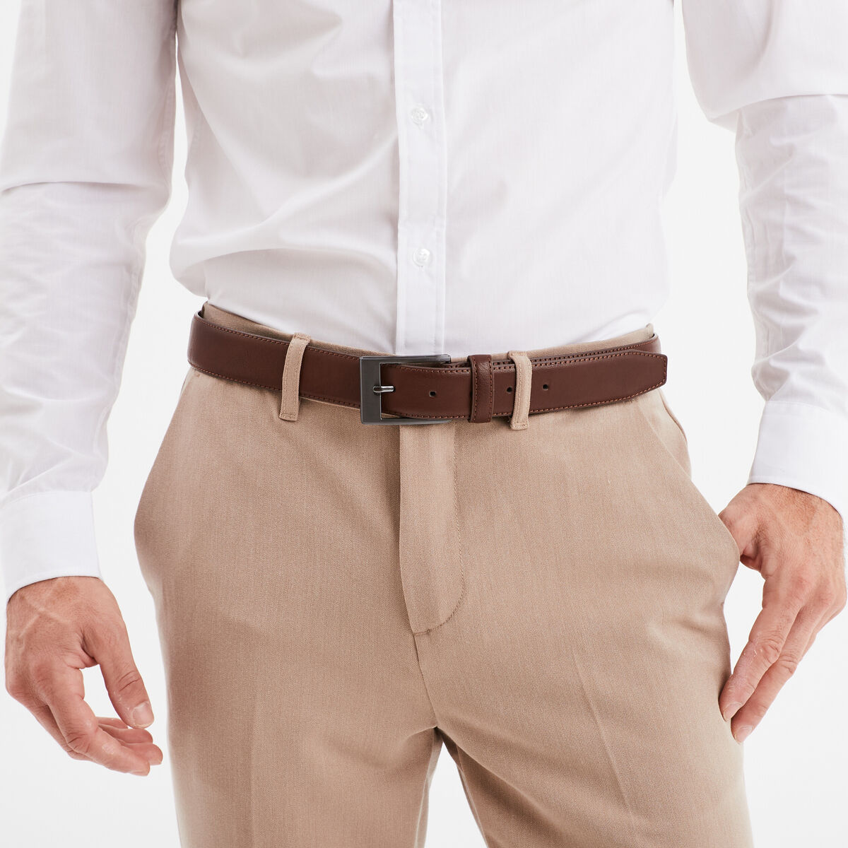 Ceinture marron homme