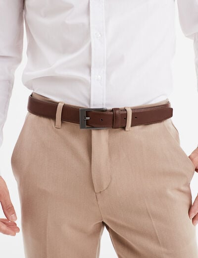 Ceinture marron homme