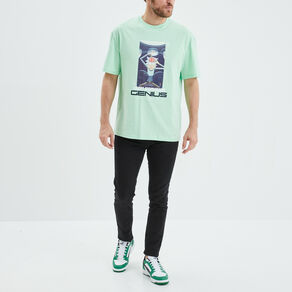 T-shirt manches courtes Rick et Morty vert homme