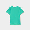 T-shirt manches courtes coton vert menthe gar&ccedil;on