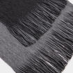 &Eacute;charpe &agrave; franges gris homme