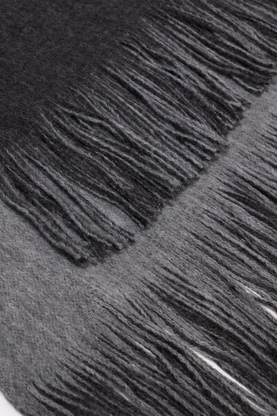 &Eacute;charpe &agrave; franges gris homme