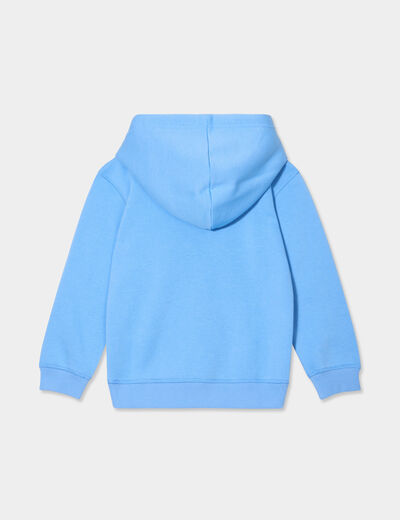 Sweat hoodie à capuche 1 poche Creeks bleu garçon