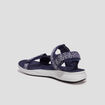 Sandales &agrave; scratchs bleu marine homme