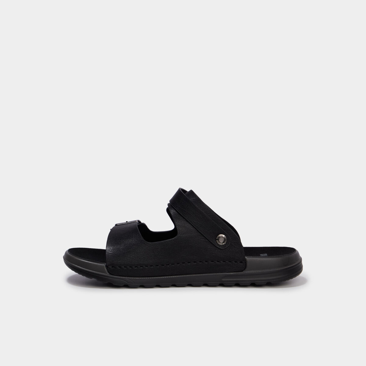 Sandales avec boucles noir homme