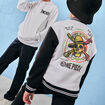 Gilet col teddy boutonné One Piece multicolore garçon