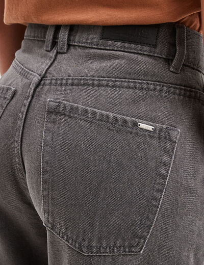 Jeans mom 7/8ème taille haute Creeks denim gris femme