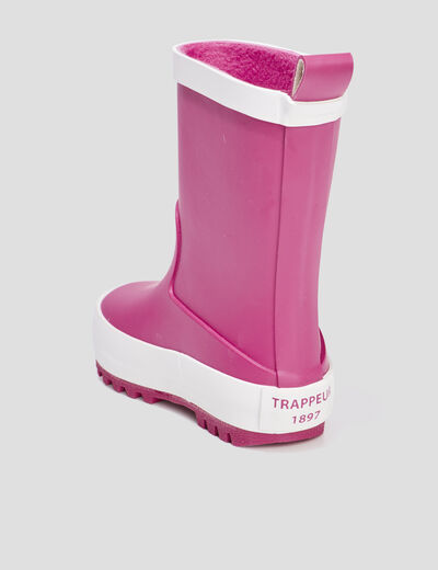Bottes de pluie Trappeur rose bébé fille