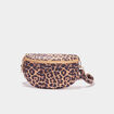 Sac banane arrondi marron femme