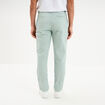 Pantalon chino droit stretch vert pastel homme