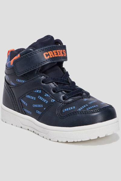 Baskets montantes Creeks bleu marine garçon