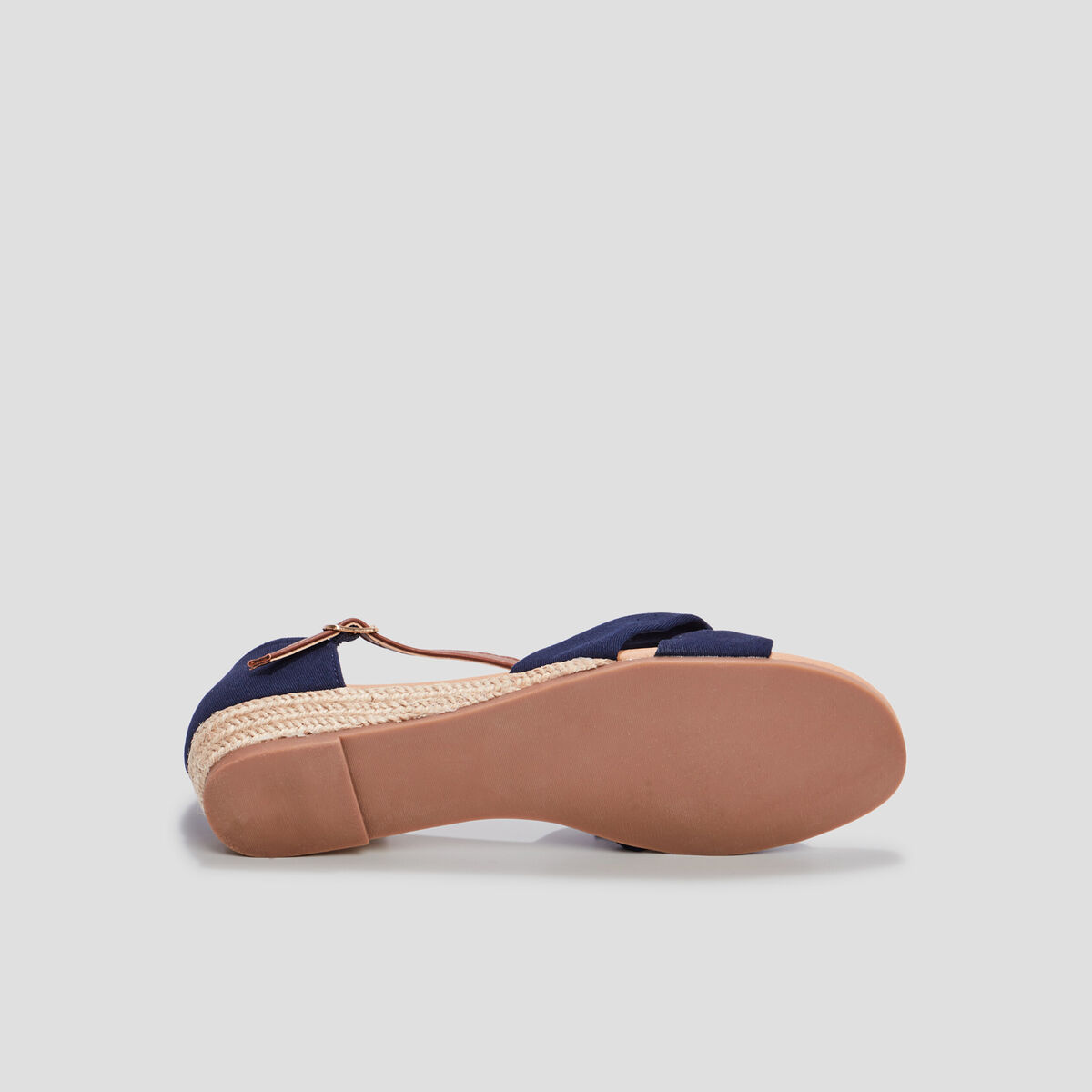 Sandales compensées Creeks bleu femme
