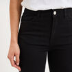 Bermuda en jean slim denim noir femme