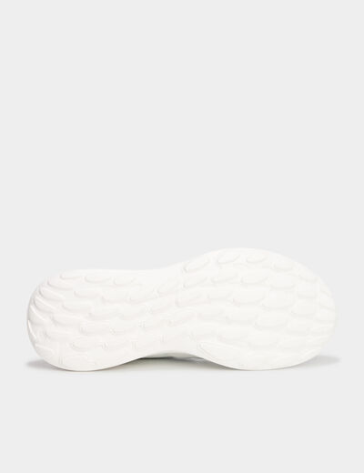 Baskets running à lacets Run-Up blanc femme