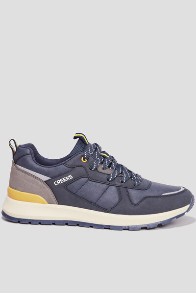 Baskets running Creeks Ribaloti bleu marine homme