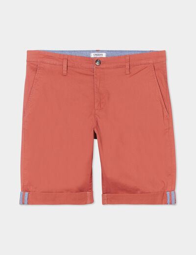 Short chino slim Creeks rouge homme