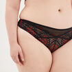 String dentelle rose framboise femme grande taille
