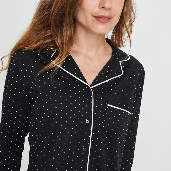 ensemble pyjama 2 pieces noir femme Ensemble pyjama 2 pièces noir femme