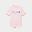 T-shirt manches courtes coton rose pastel homme