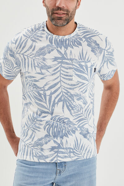 T-shirt manches courtes Creeks bleu homme