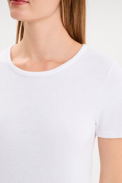 T-shirt thermique Damart x Trappeur blanc femme