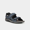 Sandales à scratchs bleu homme