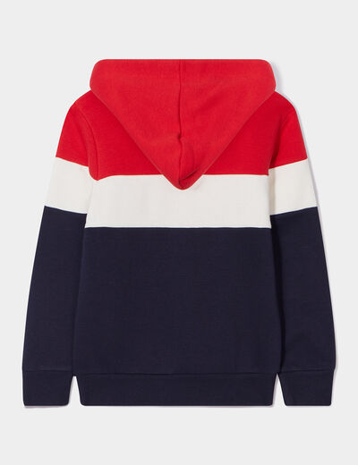 Sweat à capuche hoodie Creeks rouge garçon