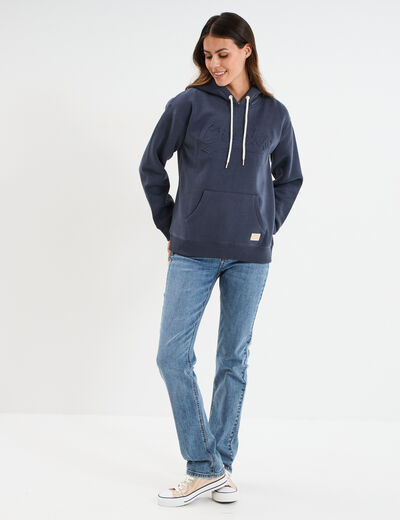 Sweat à capuche hoodie Creeks Original bleu foncé femme