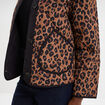 Veste matelass&eacute;e boutonn&eacute;e col rond camel femme