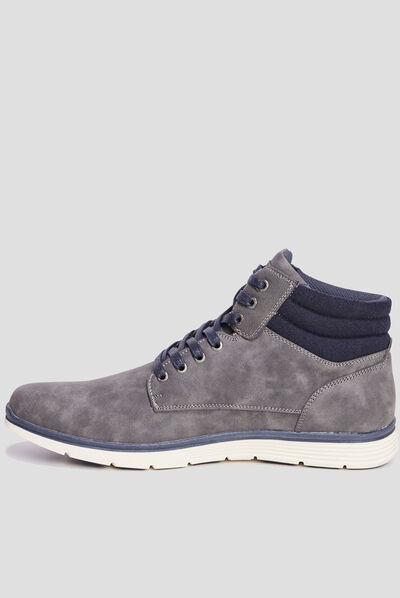 Bottines à lacets Bolanito gris homme