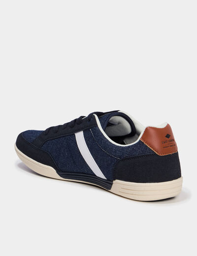 Tennis basses en toile Lee Cooper bleu marine homme