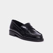 Mocassins vernis noir femme