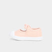 Babies brod&eacute;es renforc&eacute;es semelle souple rose b&eacute;b&eacute; fille