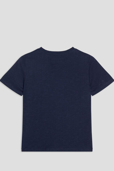 T-shirt manches courtes Creeks bleu marine garçon