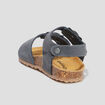 Sandales avec boucles en cuir Creeks gris bébé garçon