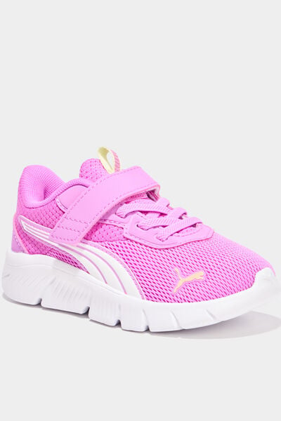 Baskets running scratchs Puma Flexfocus rose framboise fille