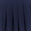 Jupe courte patineuse pliss&eacute;e bleu marine fille