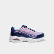 Baskets running &agrave; lacets bleu marine fille