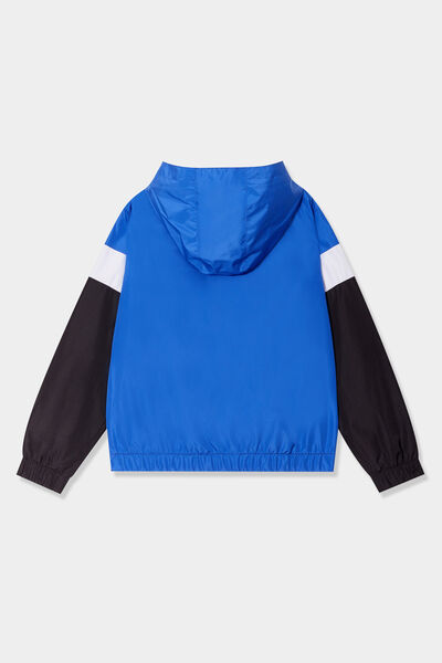 Veste &agrave; capuche zipp&eacute;e noir gar&ccedil;on