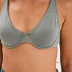 Soutien-gorge foulard coton majoritaire vert clair femme