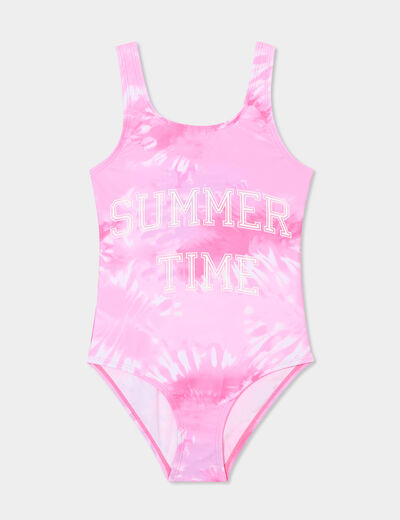 Maillot de bain une pièce blanc fille