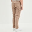Pantalon cargo en coton taupe homme