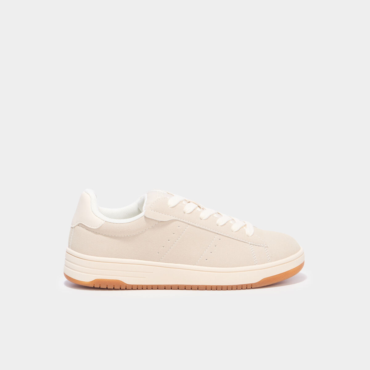 Tennis basses &agrave; lacets sable femme