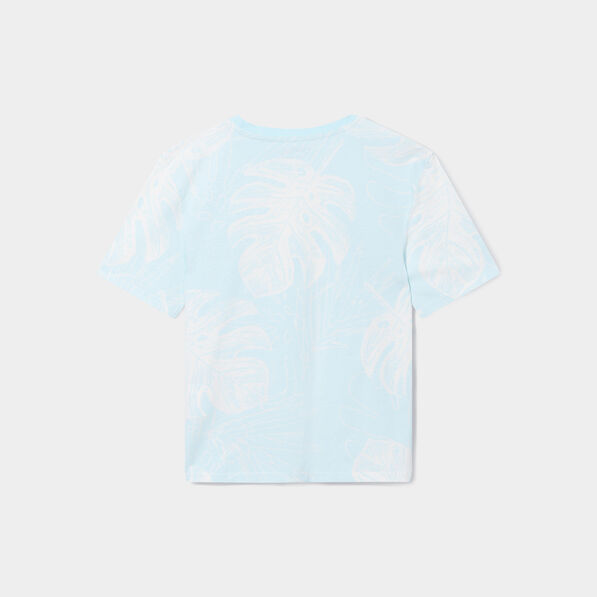 T-shirt manches courtes coton Creeks ecru garçon