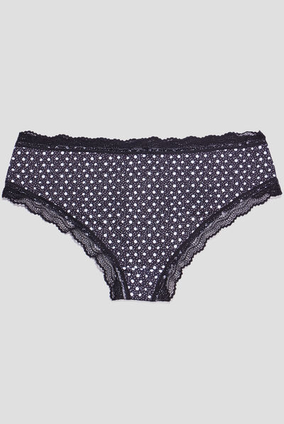 Lot 2 shortys microfibre noir femme